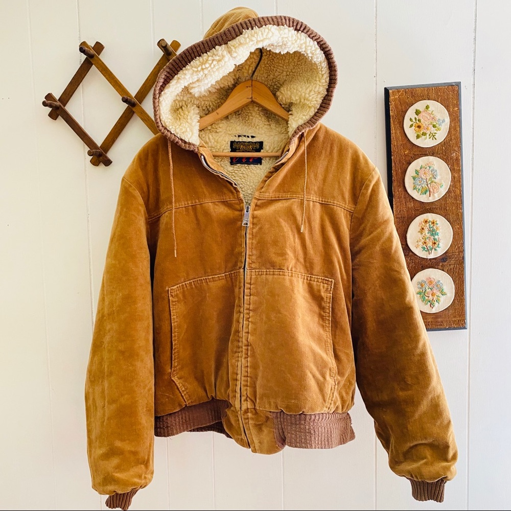 Vintage Fleece Sherpa Lined Jacket